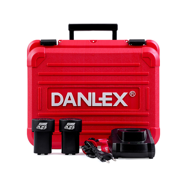  تصویر بسته بندی دریل پیچ گوشتی شارژی دنلکس مدل DX-6112A 