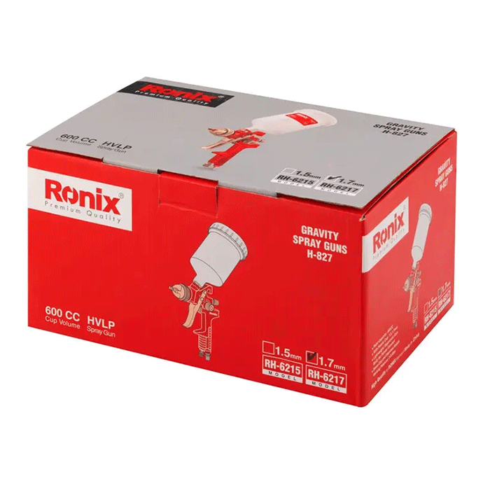  تصویر جعبه پیستوله رنگ پاش بادی رونیکس مدل RH-6217 