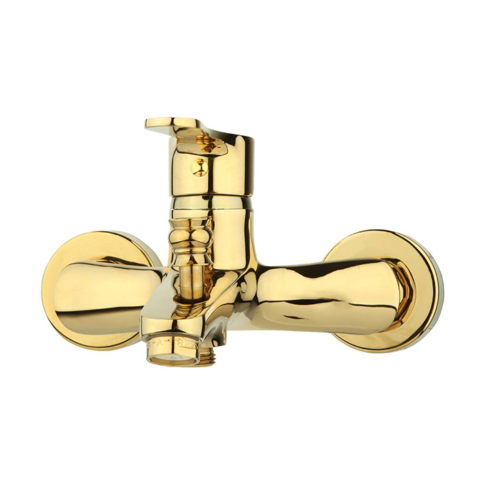  تصویر از روبرو شیر حمام راسان مدل صدف طلایی 