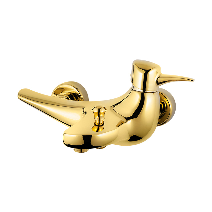  تصویر رنگ طلایی شیر حمام اهرمی کاویان مدل توکا 