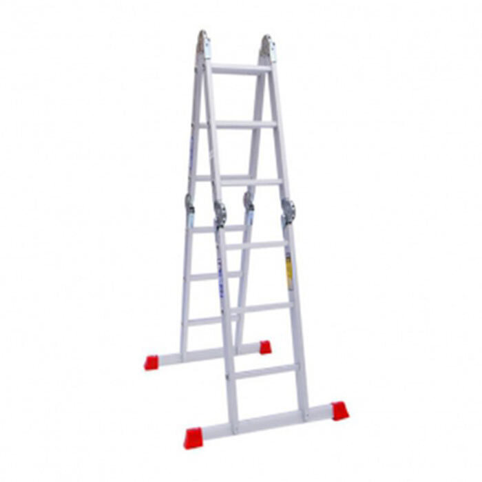  تصویر باز شده نردبان 12 پله 4 تکه آلوم پارس پله مدل هارمونی 