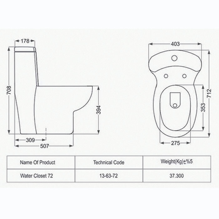  تصویر 3 توالت فرنگی مروارید مدل پارمیدا 