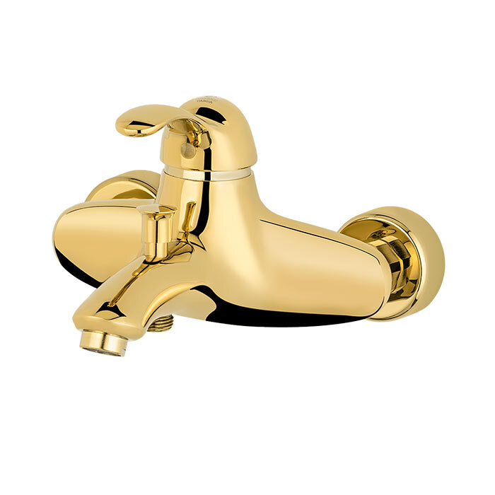  تصویر طلایی شیر حمام اهرمی کاویان مدل وندا 