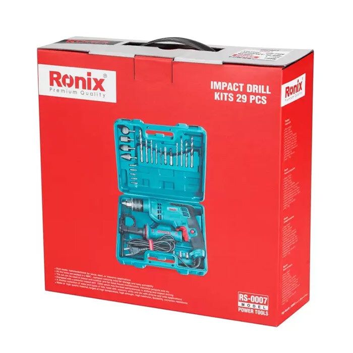  تصویر پک کیت دریل برقی 29 پارچه رونیکس مدل RS-0007 
