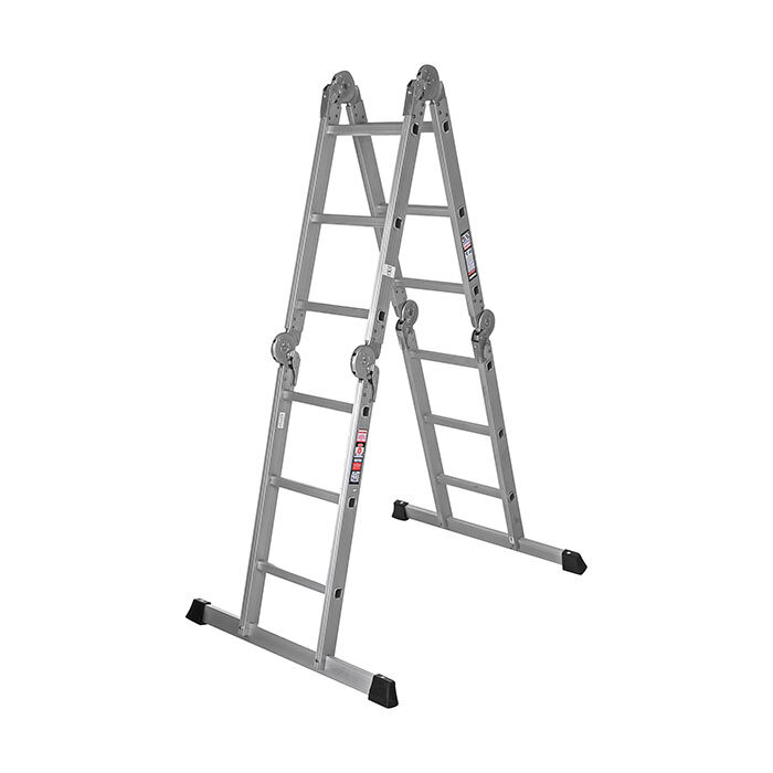 تصویر نردبان 16 پله 4 تکه آلوم پارس پله مدل هارمونی