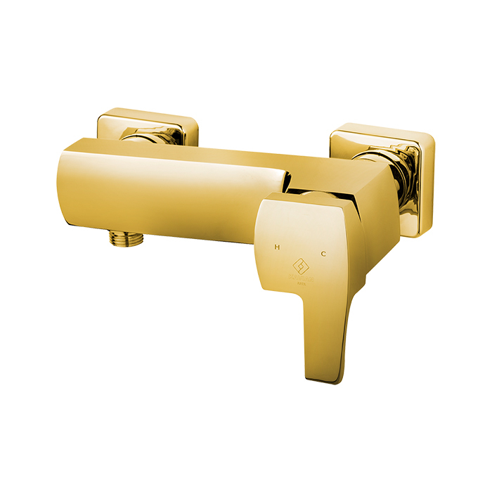  تصویر رنگ طلایی شیر توالت اهرمی شیرآلات کاویان مدل آرتا 