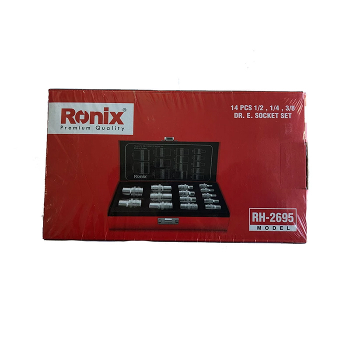  تصویر بسته بندی مجموعه 14 عددی بکس ستاره ای رونیکس مدل RH-2695 