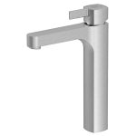 شیر روشویی پایه بلند کاویان مدل ساتین استیل