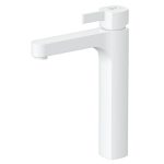 شیر روشویی پایه بلند کاویان مدل ساتین سفید