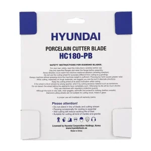 صفحه پرسلان‌بر / سرامیک‌بر هیوندای مدل HC180-PB