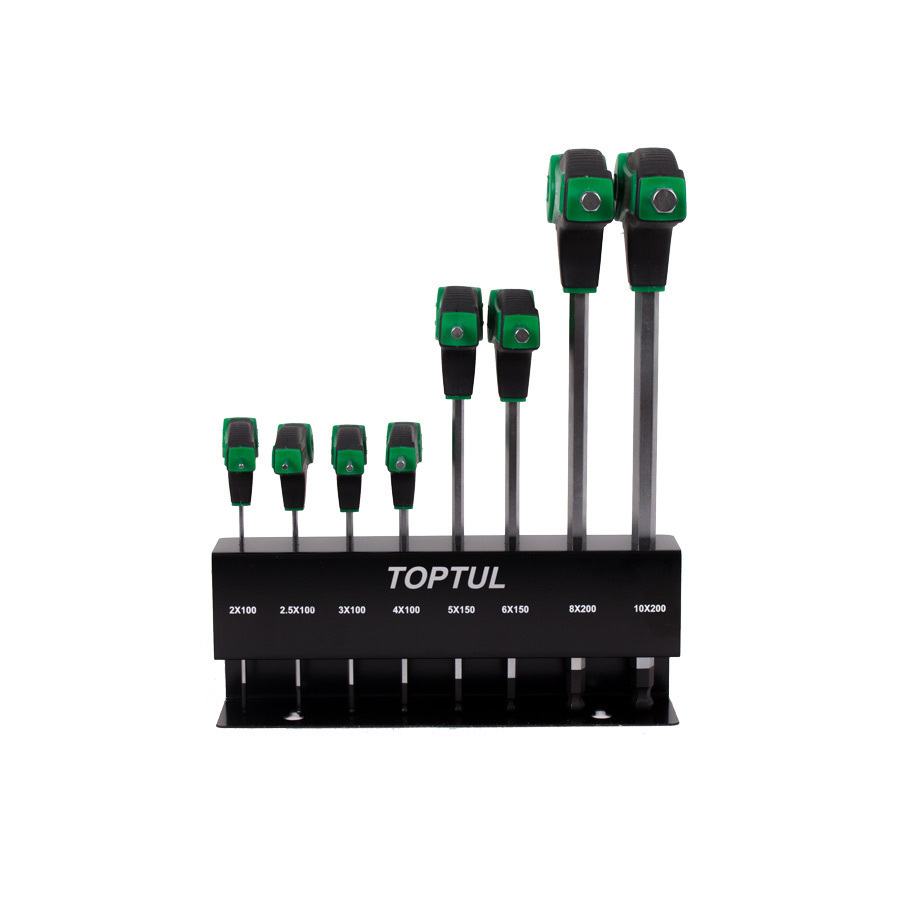 P10456-C0_I1 ست 8 عددی آلن شش گوش دسته L تاپ تول مدل 0801 - تصویر 1