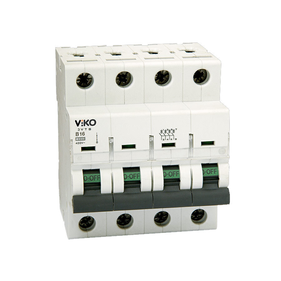 P11589-C0_I1 کلید مینیاتوری چهار پل 32 آمپر ویکو تیپ B - تصویر 1