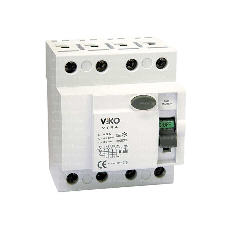 P11620-C0_I1 کلید مینیاتوری چهار پل 32 آمپر 30 میلیمتر ویکو - تصویر 1