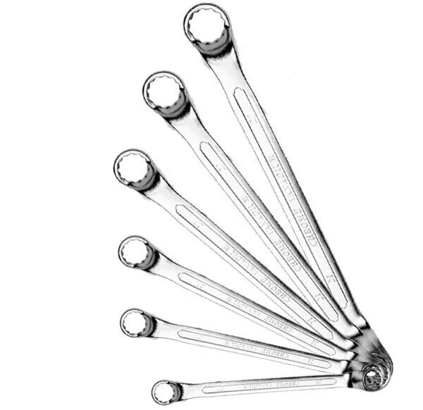 P1179-C0_I1 ست 8 عددی آچار دو سر رینگ سفیر - تصویر 1