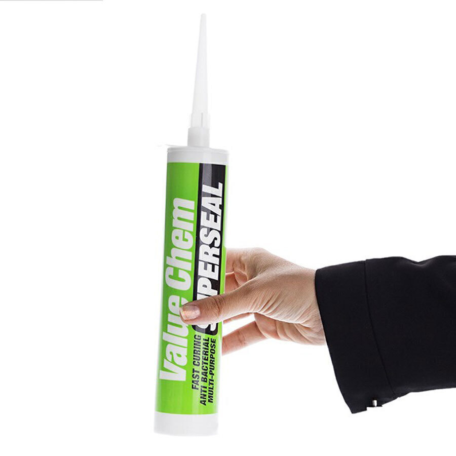 P13510-C0_I1 چسب درزگیر سیلیکونی غفاری مدل Value Chem بی رنگ - تصویر 1