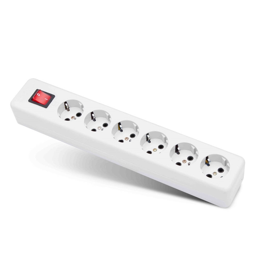 P13917-C0_I1 شش راهی ارت دار با کلید مدل نیک با کابل 5 متری پارت الکتریک مدل PE992 - تصویر 1