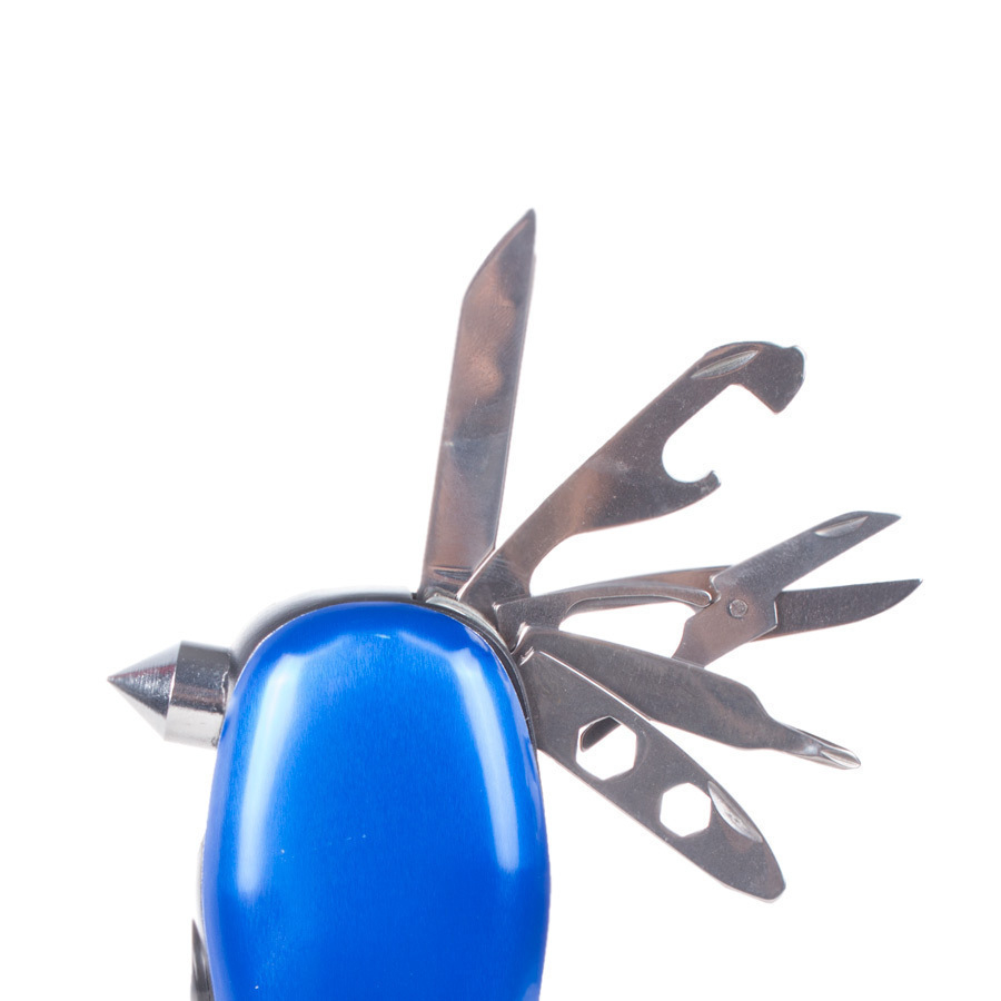 P15649-C0_I1 چراغ قوه زومدار آبی با ابزار چندکاره - تصویر 1