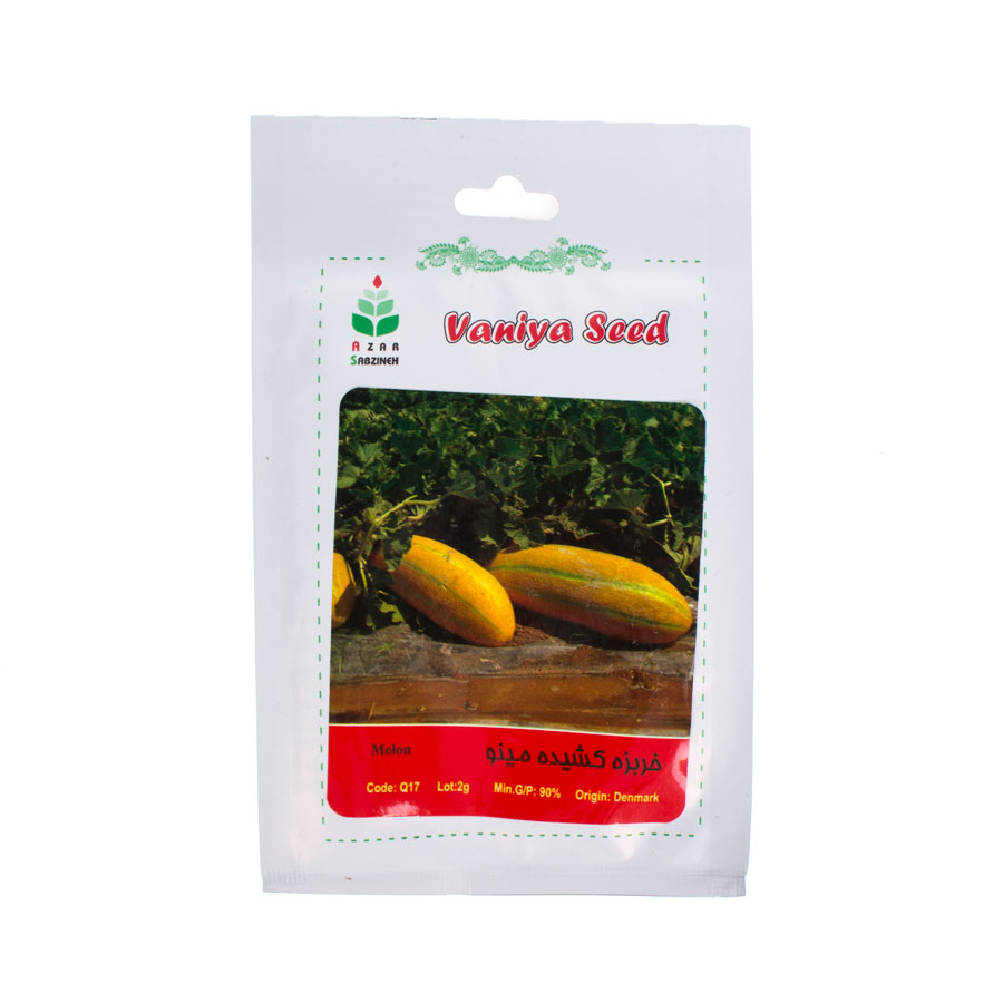 P17265-C0_I1 بذر خربزه کشیده مینو آذر سبزینه Q17 - تصویر 1