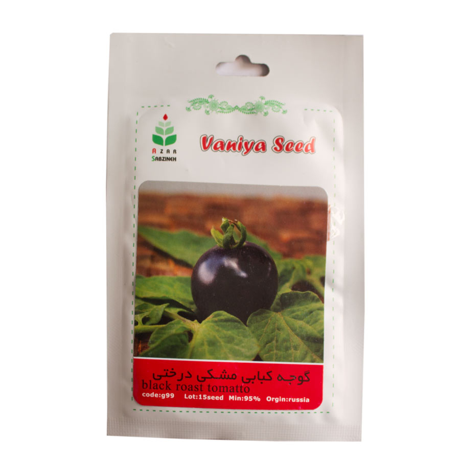 P17290-C0_I1 بذر گوجه کبابی مشکی درختی آذر سبزینه G99 - تصویر 1