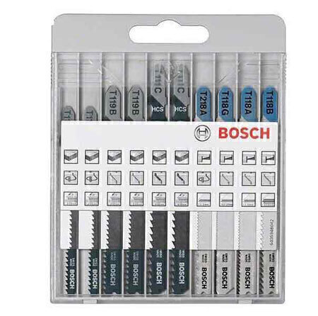 P1741-C0_I1 تیغ اره عمودبر چوب و فلز مدل 2607010630 بسته 10 عددی بوش - تصویر 1