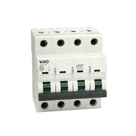 کلید مینیاتوری چهار پل 25 آمپر ویکو تیپ B (خانگی)