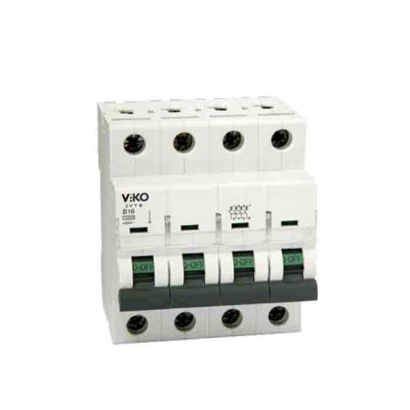 کلید مینیاتوری چهار پل 32 آمپر ویکو تیپ B (خانگی)