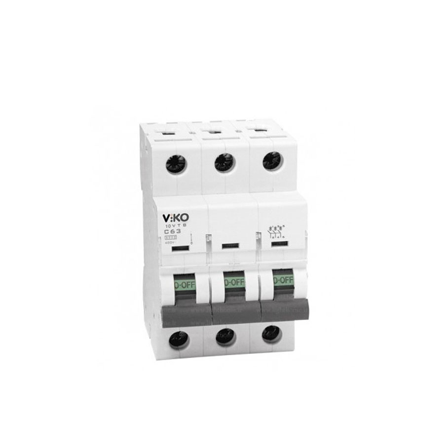 P20775-C0_I1 کلید مینیاتوری سه پل 25 آمپر ویکو تیپ B (خانگی) - تصویر 1