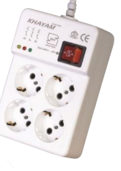 محافظ ولتاژ چهارراهی ارت دار خیام الکتریک 3 متری (یخچالی)