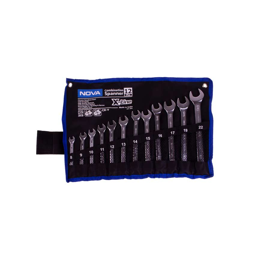 P22762-C0_I1 ست 12 عددی آچار یک سرتخت - یک سررینگ نووا مدل NTS 1894 - تصویر 1