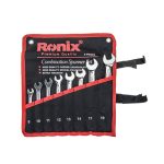 ست 8 عددی آچار یک سر تخت یک سر رینگ رونیکس مدل RH-2101