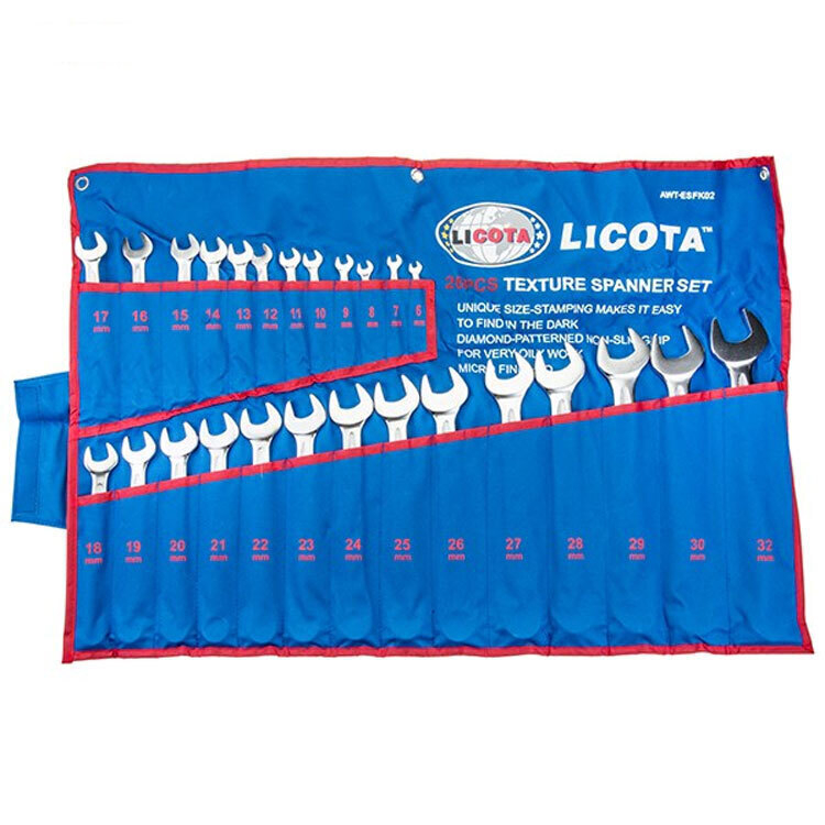 P2388-C0_I1 مجموعه 26 عددی آچار یکسرتخت-یکسررینگ لیکوتا مدل AWT-ESFK02 لیکوتا - تصویر 1