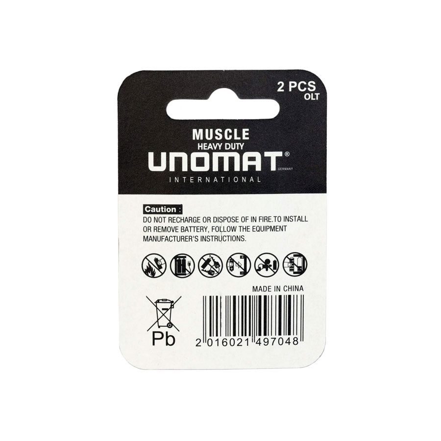 P24181-C0_I1 بسته 2 عددی باتری نیم قلمی یونومات - تصویر 1