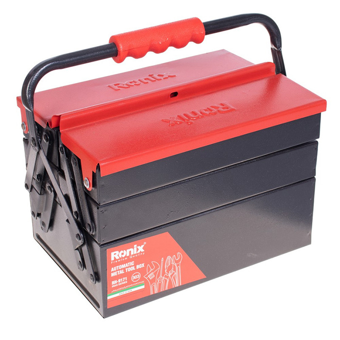 P24862-C0_I1 جعبه ابزار فلزی 30 سانتی 3 طبقه رونیکس مدل RH-9171 - تصویر 1