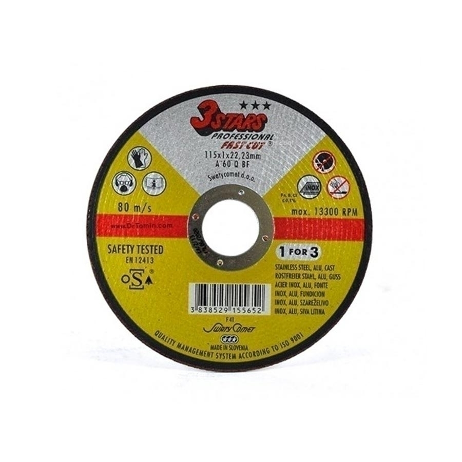 P26394-C0_I1 صفحه استیل بر سه ستاره یوگوسلاو سایز 1×115 - تصویر 1