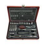 جعبه بکس هواگیری 22 پارچه 1/4 اینچ توسن T1254-22M - تصویر 2