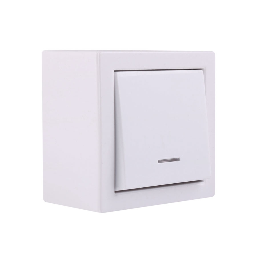 P27845-C0_I1 کلید تک پل روکار جهان الکتریک مدل کارن - تصویر 1