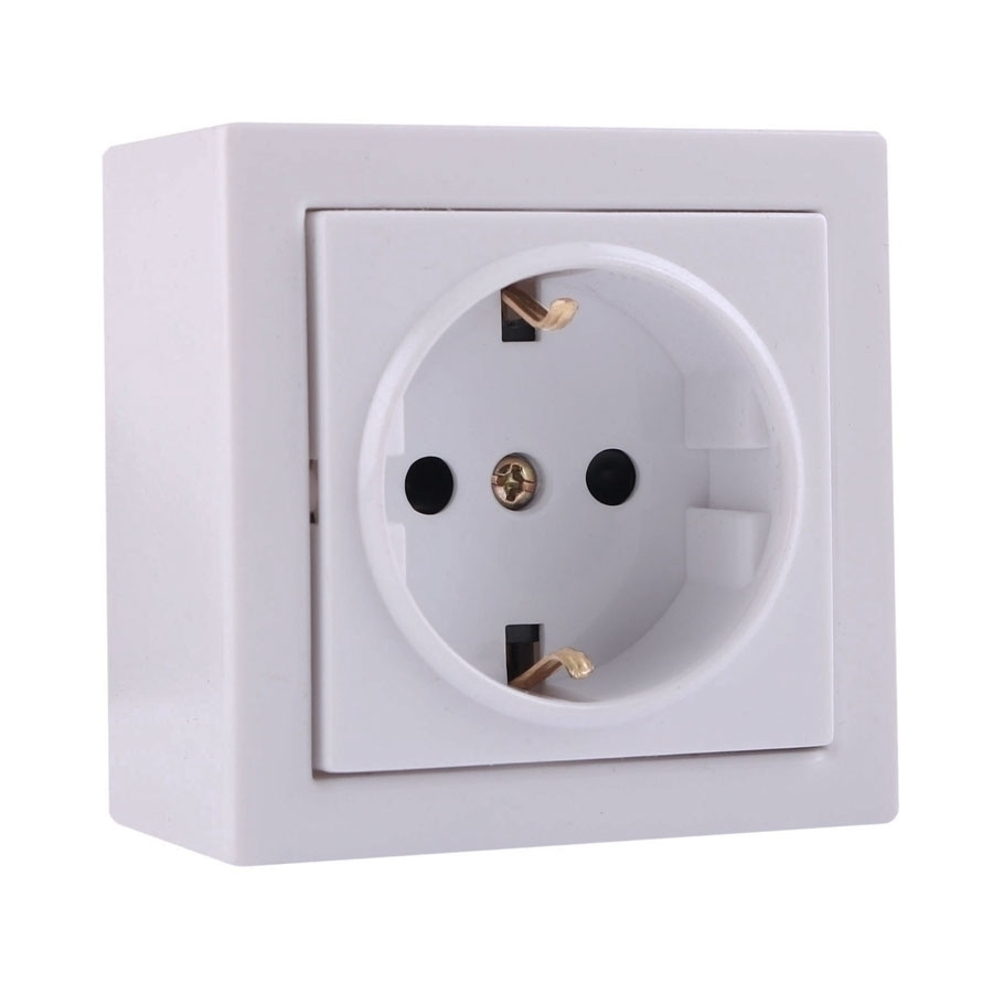 P27849-C0_I1 پریز برق ارت دار روکار جهان الکتریک مدل کارن - تصویر 1