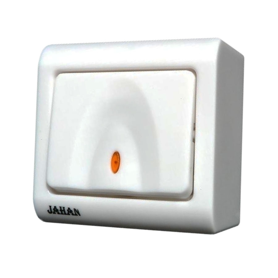 P27850-C0_I1 کلید تک پل روکار جهان الکتریک مدل موج - تصویر 1