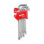 ست آچار آلن ستاره ای 9 عددی بلند مگنتی رونیکس مدل RH-2036