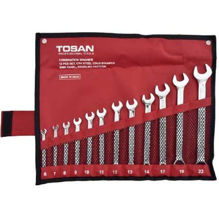 P46234-C0_I1 ست آچار یکسر تخت ترکیبی 12 عددی توسن - تصویر 1