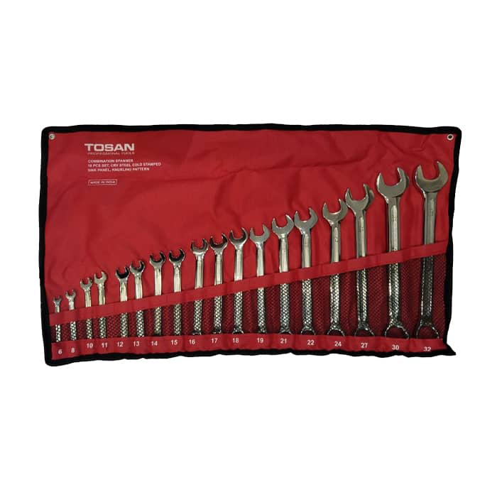 P46235-C0_I1 ست آچار یکسر تخت ترکیبی 18 عددی توسن - تصویر 1