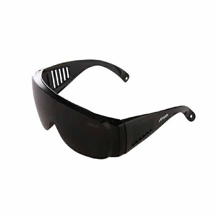 P46455-C0_I1 عینک ایمنی دودی بغل کرکرهای آروا مدل 8145 - تصویر 1