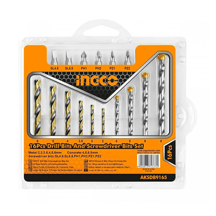 P46780-C0_I1 مته آهن اینکو مدل AKSDB-9165 مجموعه 16 عددی - تصویر 1