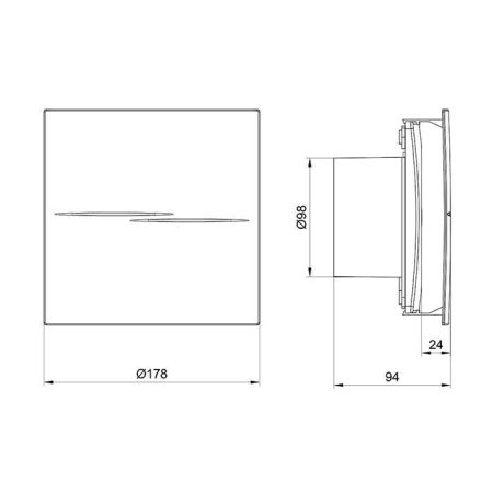هواکش خانگی آکسی لاین دمنده مدل VBX-10S2S-IP45