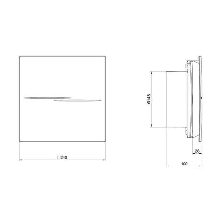 هواکش خانگی آکسی لاین دمنده مدل VBX-15S2S-IP45