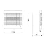 هواکش خانگی دمنده مدل VDI-15S2S - تصویر 2