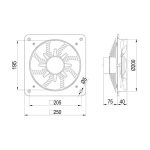 هواکش خانگی دمنده مدل VMA-20C4S - تصویر 2