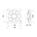 هواکش خانگی دمنده مدل VMA-15C2S - تصویر 2