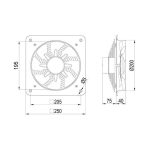 هواکش خانگی دمنده مدل VMA-20C2S - تصویر 2