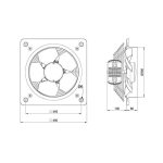 هواکش صنعتی دمنده مدل VID-35D4S - تصویر 2